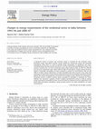 Research paper thumbnail of Changes in energy requirements of the residential sector in India between 1993-94 and 2006-07