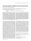 Research paper thumbnail of Sexual dimorphism in modern human permanent teeth