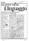 Research paper thumbnail of Da dove viene il linguaggio, il manifesto, 15.1.2011