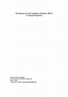 Research paper thumbnail of The Business Social Compliance Initiative (BSCI): A Critical Perspective