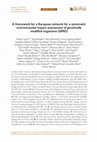 Research paper thumbnail of A framework for a European network for a systematic environmental impact assessment of genetically modified organisms (GMO)