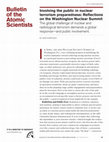 Research paper thumbnail of Involving the Public in Nuclear Terrorism Preparedness: Reflections on the Washington Nuclear Security Summit