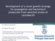 Research paper thumbnail of Development of a novel growth strategy for propagation and bacteriocin production from selected strains of Lactobacilli