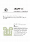 Research paper thumbnail of EJERCICIOS DE SIMULACION DE LA BALANZA DE PAGOS EN EL MEDIANO PLAZO: PROCEDIMIENTO Y RESULTADOS PARA EL PERIODO 1987-1991