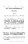 Research paper thumbnail of O'Shea, J (2012) 'Prospects for a Synoptic Vision of our Thinking Nature: On Sellars, Brandom, and Millikan'