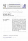 Research paper thumbnail of From attentional control to attentional spillover: A skill-level investigation of attention, movement, and performance outcomes