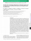 Research paper thumbnail of The 2010-2011 South Rigan (Baluchestan) earthquake sequence and its implications for distributed deformation and earthquake hazard in southeast Iran