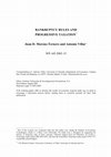 Research paper thumbnail of Bankruptcy rules and progressive taxation