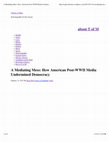 Research paper thumbnail of Review: What Really Happened to the Sixties: How Mass Media Culture Failed American Democracy