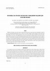 Research paper thumbnail of İSTANBUL’DA İTFAİYE İSTASYONU YERLERİNİN SEÇİMİ İÇİN YENİ BİR MODEL