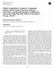 Research paper thumbnail of Online communities: commerce, community action, and the virtual university