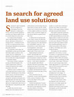 Research paper thumbnail of In search for agreed land use solutions