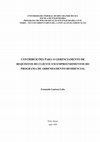 Research paper thumbnail of Contribuições para o gerenciamento de requisitos do cliente em empreendimentos do programa de arrendamento residencial. 2005. 173 f