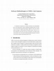 Research paper thumbnail of Software methodologies in VHDL code analysis