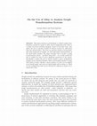 Research paper thumbnail of On the use of Alloy to analyze graph transformation systems