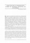 Research paper thumbnail of Efectos de la migración sobre el trabajo infantil en Colombia