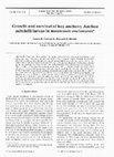 Research paper thumbnail of Growth and survival of bay anchovy Anchoa mitchilli larvae in mesocosm enclosures