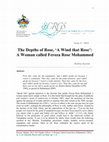 Research paper thumbnail of The Depths of Rose, ‘A Wind that Rose’:A Woman called Feroza Rose Mohammed