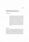 Research paper thumbnail of 2007 - Negotiating the memory of Fulbe hierarchy among mobile elite women