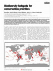 Research paper thumbnail of Biodiversity hotspots for conservation priorities