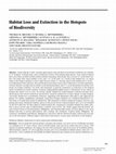 Research paper thumbnail of Habitat loss and extinction in the hotspots of biodiversity