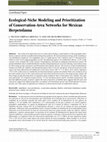 Research paper thumbnail of Ecological‐Niche Modeling and Prioritization of Conservation‐Area Networks for Mexican Herpetofauna