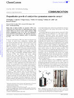 Research paper thumbnail of Perpendicular growth of catalyst-free germanium nanowire arrays