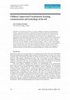 Research paper thumbnail of Children's Improvised Vocalisations: learning, communication and technology of the self