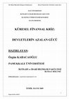 Research paper thumbnail of Küresel Finansal Kriz Devletlerin Azalan Gücü