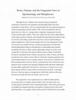 Research paper thumbnail of Rorty, Putnam, and the Pragmatist View of Epistemology and Metaphysics.