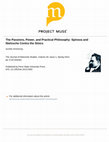 Research paper thumbnail of The Passions, Power and Practical Philosophy: Spinoza and Nietzsche Contra the Stoics