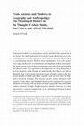 Research paper thumbnail of History & Political Economy: Adam Smith, Karl Marx, Alfred Marshall