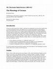 Research paper thumbnail of Review of: The phonology of German by Richard Wiese