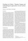 Research paper thumbnail of (2006) Puzzling over Pottery. Thespiae, Tanagra and Methodological Approaches toward Surface Ceramics