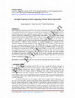 Research paper thumbnail of Strength Properties of Self-Compacting Mortar Mixed with GGBFS