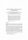 Research paper thumbnail of L4All, a Web-Service Based System for Lifelong Learners