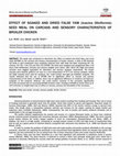 Research paper thumbnail of Effect of soaked and dried false yam (Icacina oliviformes) seed meal on carcass and sensory characteristics of broiler chicken