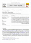 Research paper thumbnail of Values, materialism, and well-being: A study with Turkish university students