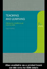 Research paper thumbnail of Teaching And Learning Pedagogy Curriculum And Culture By Alex Moore