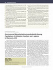 Research paper thumbnail of Occurrence of Batrachochytrium dendrobatidis among populations of Lithobates clamitans and L. pipiens in Wisconsin, USA.