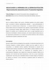 Research paper thumbnail of J. Sehrt & T. Reckling, (2013) 'NEGOCIANDO LA MEMORIA DE LA DEMOCRATIZACIÓN. Representación museística de la Transición Española'