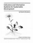 Research paper thumbnail of Indicators and information systems for sustainable development