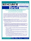 Research paper thumbnail of Research Brief: Summary of Findings from the Research on Child-Focused Transition