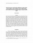 Research paper thumbnail of Ketegangan Antar Kelompok Agama Pada Masa Orde Lama Sampai Awal Orde Baru: Dari Konflik Permusuhan Ideologi Negara Sampai Konflik Fisik