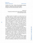 Research paper thumbnail of Review: Carmen Mc Evoy. Armas de persuasión masiva. Retórica y ritual en la Guerra del Pacífico. Santiago: 2010