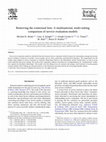 Research paper thumbnail of Removing the Contextual Lens: A Multinational, Multi-Setting Comparison of Service Evaluation Models