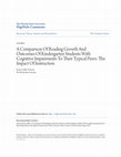 Research paper thumbnail of A comparison of reading growth and outcomes of kindergarten students with cognitive impairments to their typical peers