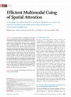 Research paper thumbnail of Efficient Multimodal Cuing of Spatial Attention