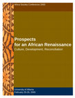 Research paper thumbnail of Prospects for an African Renaissance: Culture, Development, Reconciliation