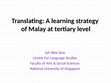 Research paper thumbnail of Assessing Malay proficiency: Criteria features in learner language. 